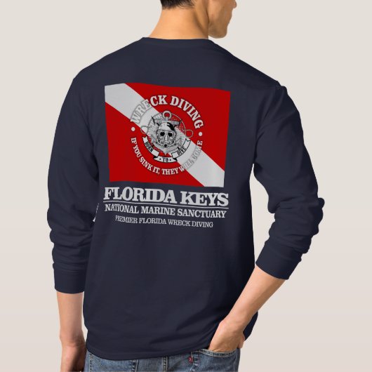 T-shirt Florida Keys NMS (meilleures épaves) (Dos)