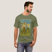 T-shirt Florida Man Alligator Friend Funny Retro Coastal (Devant entier)