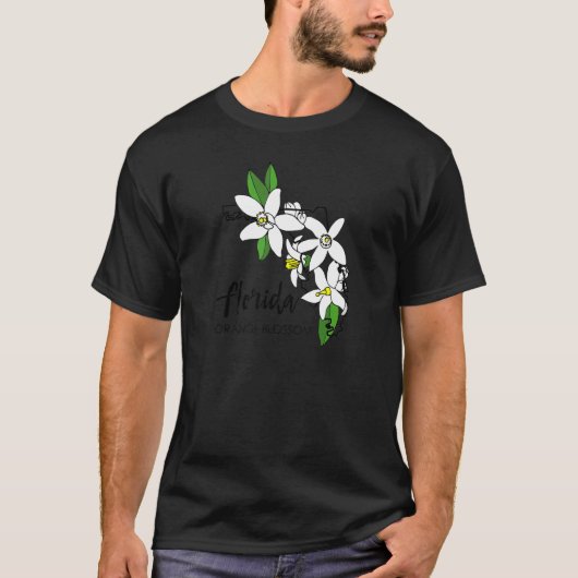 T-shirt Florida Orange Blossom Flower (Devant)
