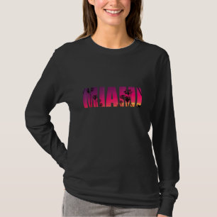 T-shirt Florida Road Sunset Miami Palm Trees Fort Lauderda