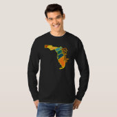 T-shirt Florida State Pride Sunset I Love Florida (Devant entier)