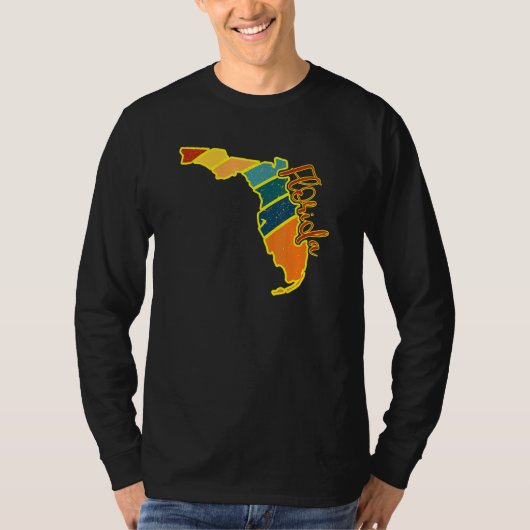 T-shirt Florida State Pride Sunset I Love Florida (Devant)