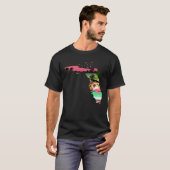 T-shirt Florida Summer Palm Trees 80s Beach Sunset (Devant entier)