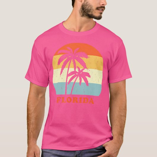 T-shirt Florida Sun Palm Vacation (Devant)