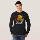 T-shirt Florida Sunset Beach Retro Premium (Devant entier)