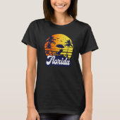 T-shirt Florida Sunset Beach Retro Premium (Devant)