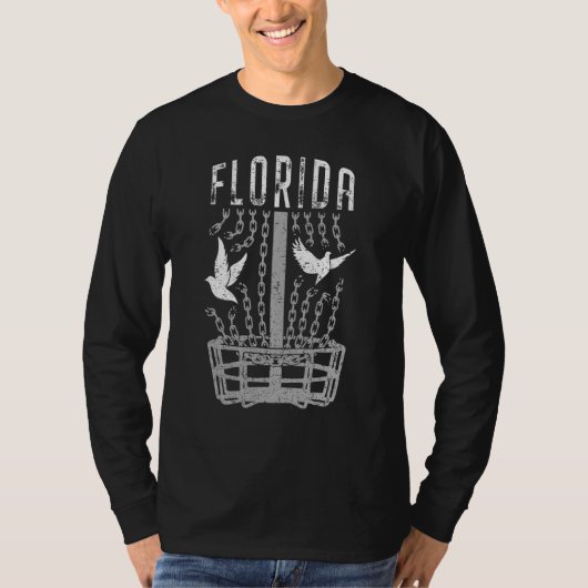 T-shirt Floride Disc Golf Joueur casser Chains Birdie (Devant)