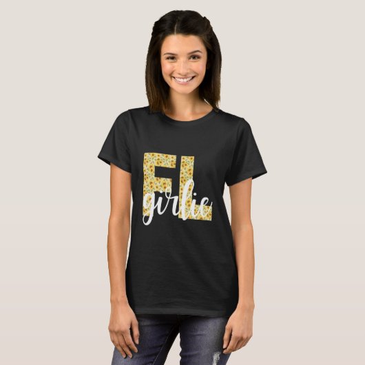 T-shirt Floride FL Girl State Pride Simplement Preppy Sunf (Devant entier)