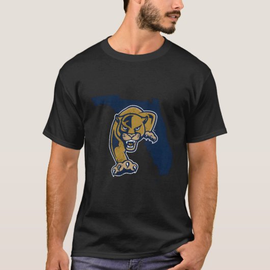 T-shirt Floride International Fiu Panthers Forme d'état (Devant)
