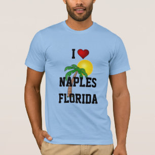 T-shirt Floride : J'aime Naples, Floride palmier et soleil