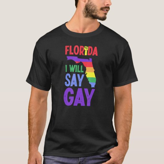 T-shirt Floride Je Vais Dire Gay pride Queer Rights Lgbtq (Devant)