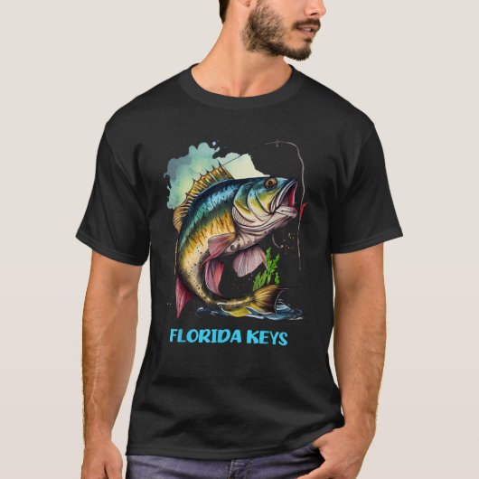 T-shirt Floride Keys Floride FL Pêche Voyage Fisher FlyFis (Devant)