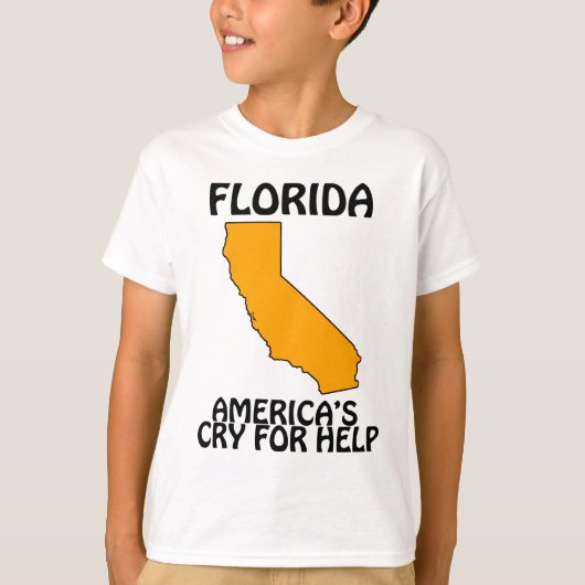 T-shirt Floride - L'appel à l'aide de l'Amérique (Devant)