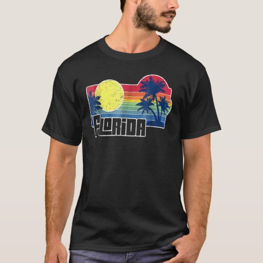 T-shirt Floride Le Sunshine State Floride vacances Tee (Devant)