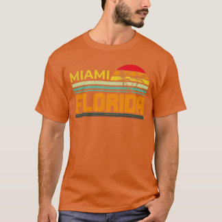 T-shirt Floride Lover Retro Summer FL Miami Tropical Flori