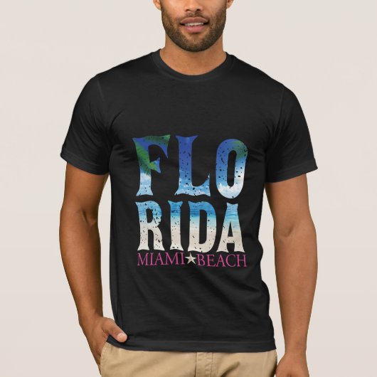 T-shirt Floride, Miami Beach (Devant)