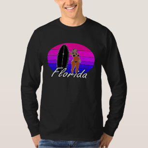 T-shirt Floride Miami Surfer Surf Vêtements Hommes Femmes