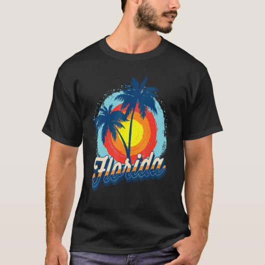 T-shirt Floride Plage Vacances Floride L'État Sunshine (Devant)