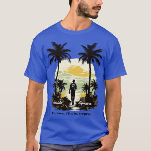 T-shirt Floride Randonnée Explore Thrive Répéter