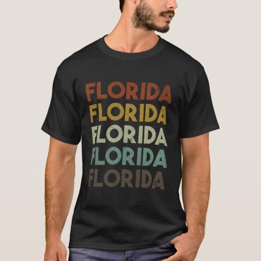 T-shirt Floride rétro (Devant)