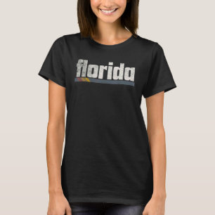T-shirt Floride Rétro Style Vintage 90s 80s 70s