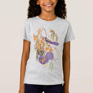 T-Shirt Floride Scrub Jay Audubon Birds sur Orange Tree