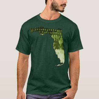 T-shirt Floride State Map Basse Pêche à grande bouche Bass