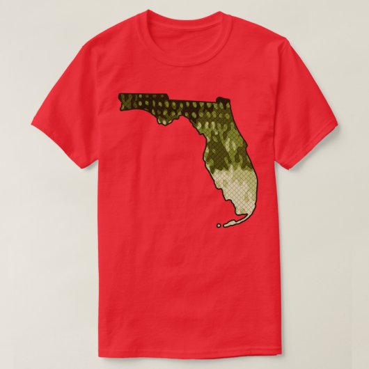T-shirt Floride State Map Basse Pêche à grande bouche Bass (Design devant)