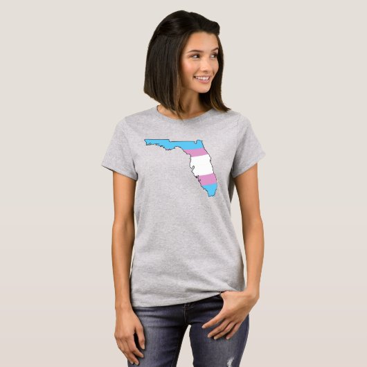 T-shirt Floride Trans Pride (Devant entier)