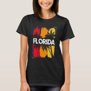 T-shirt Floride Vintage Retro Tropical Summer FL Miami Flo