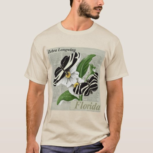 T-shirt Floride Zebra Longwing (Devant)