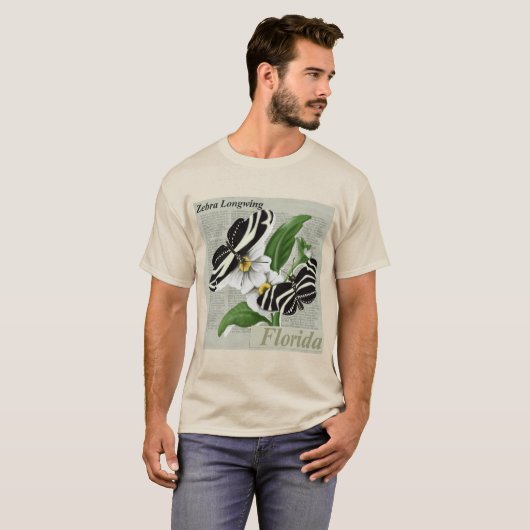 T-shirt Floride Zebra Longwing (Devant entier)