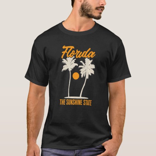T-shirt Floridian Native Florida Né Floride The Sunshine (Devant)