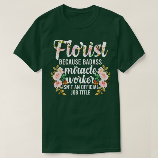 T-shirt Floriste Appréciation Fleur Arrangement Floral Des (Design devant)