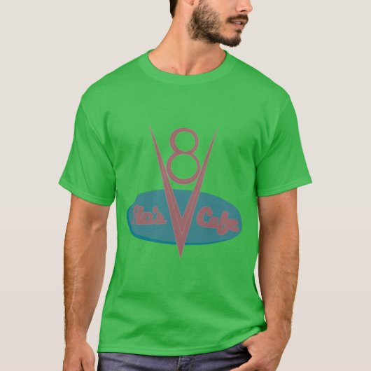 T-shirt flos v8 café (Devant)