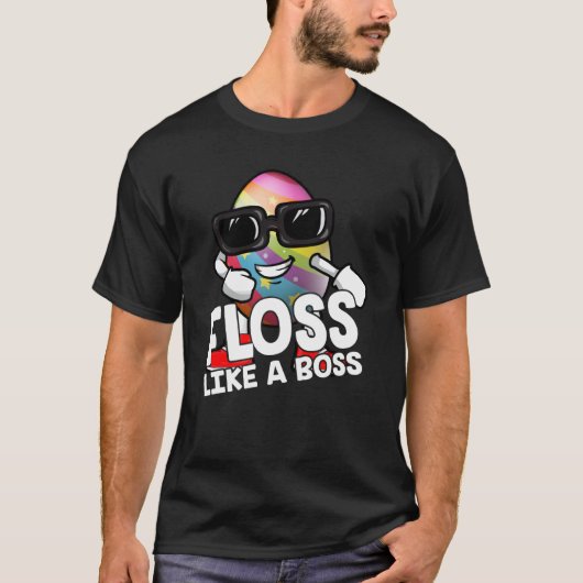 T-shirt Floss Comme Un Boss Flossant Des Lunettes De Solei (Devant)