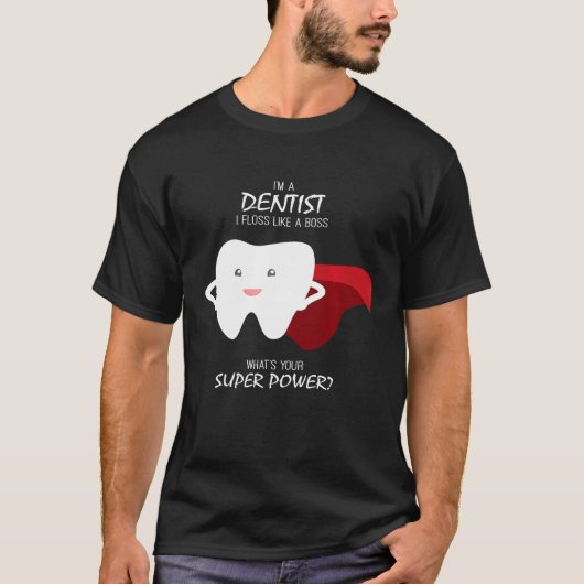 T-shirt Floss Like A Boss Dentist Premium (Devant)