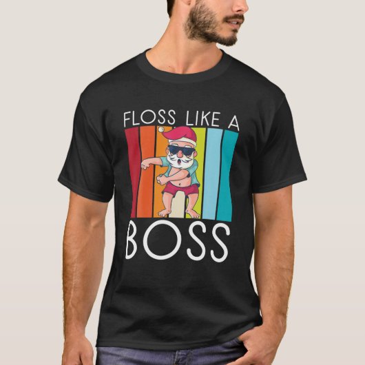 T-shirt Floss like A Boss Noël (Devant)