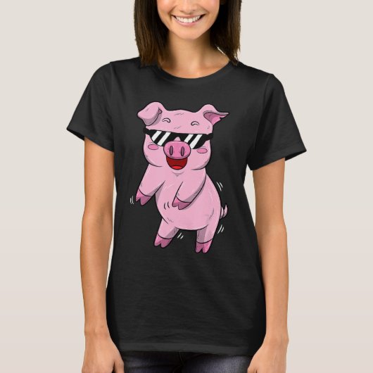 T-shirt Floss Pig Dance Boys Flossant Swine Lover Cadeau (Devant)