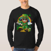T-shirt Flossing Leprechaun Shamrock Saint Patrick's Day B (Devant)