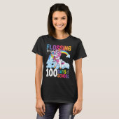 T-shirt Flossing Through 100 Days Of School Flossing Unico (Devant entier)