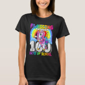 T-shirt Flossing Through 100 Days Of School Flossing Unico (Devant)
