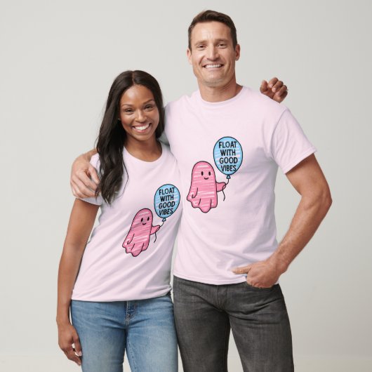 T-shirt Flotte avec de bonnes vibes joli design boo mignon (Unisexe)
