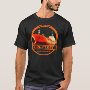 T-shirt Flotte de LPG - noir