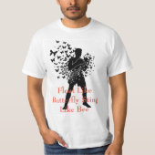 T-shirt Flotter Comme Un Papillon Qui Chante Comme Une Abe (Devant)
