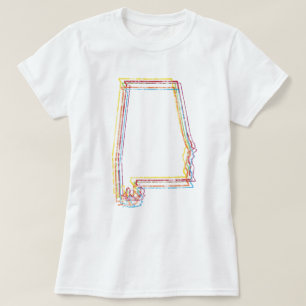 T-shirt flou de fierté de l'alabama