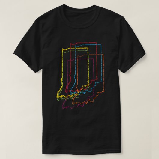 T-shirt flou de fierté indiana (Design devant)