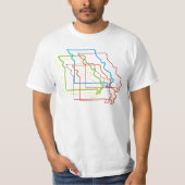 T-shirt flou de fierté missouri (Devant)