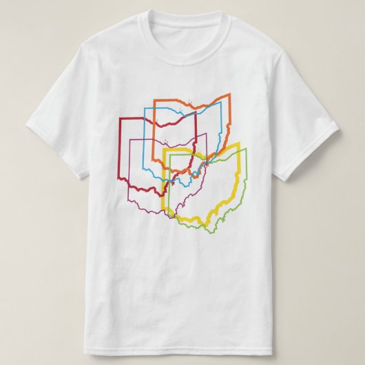 T-shirt flou de la fierté de l'ohio (Design devant)