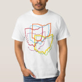 T-shirt flou de la fierté de l'ohio (Devant)